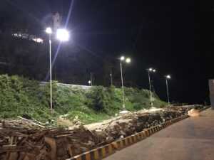 Lampu Penerangan Jalan Tenaga Surya (PJUTS) di Dermaga Gorontalo