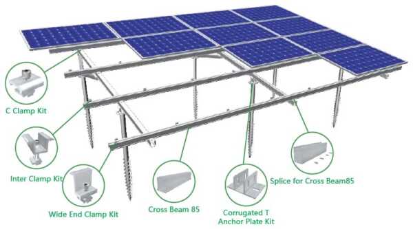 Bracket Panel Surya Mrac Ground Terrace Gt Bumi Energi Surya