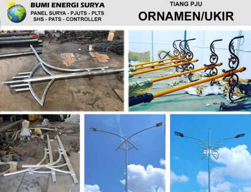 Tiang Lampu PJU Ukir/Ornamen