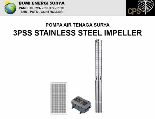 Pompa Air Tenaga Surya 3PSS Stainless Steel Impeller