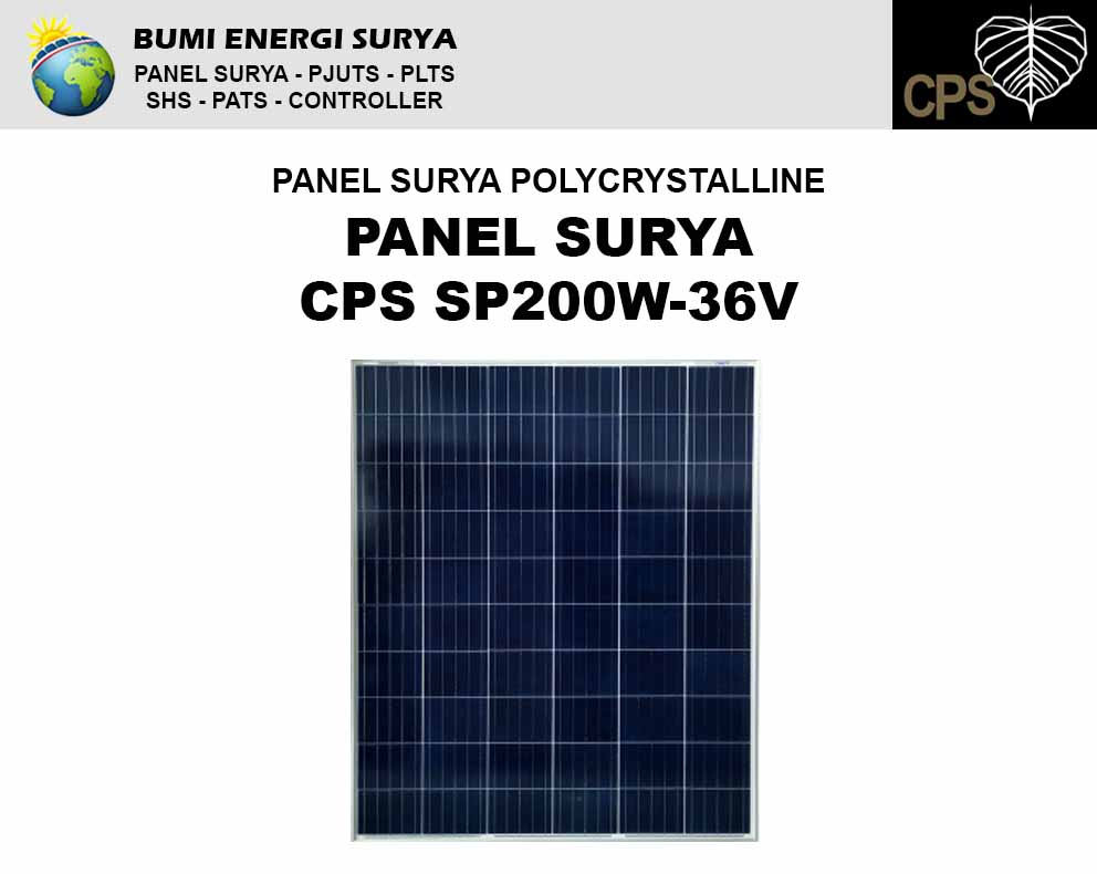 panel surya polycrystalline 200wp