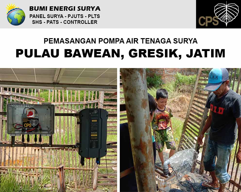 Pompa Air Tenaga Surya Bawean, Gresik, Jawa Timur