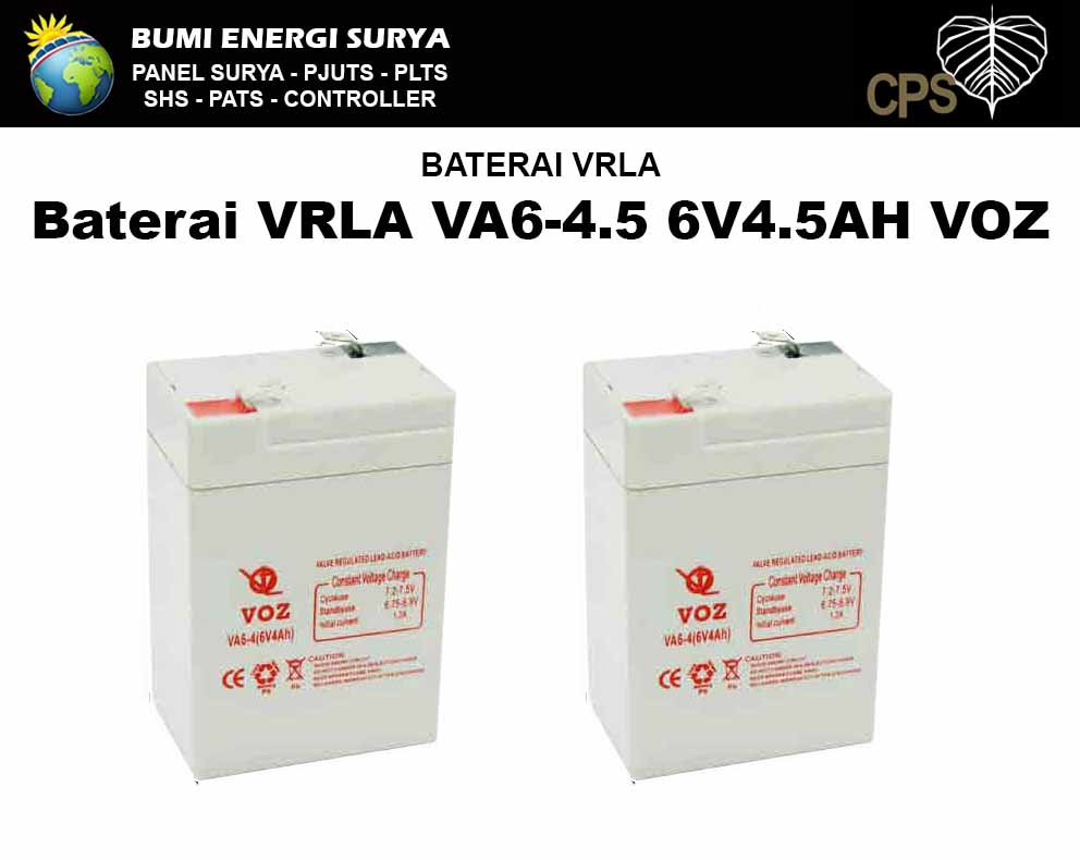 Baterai VRLA VA6-4.5 6V4.5AH VOZ