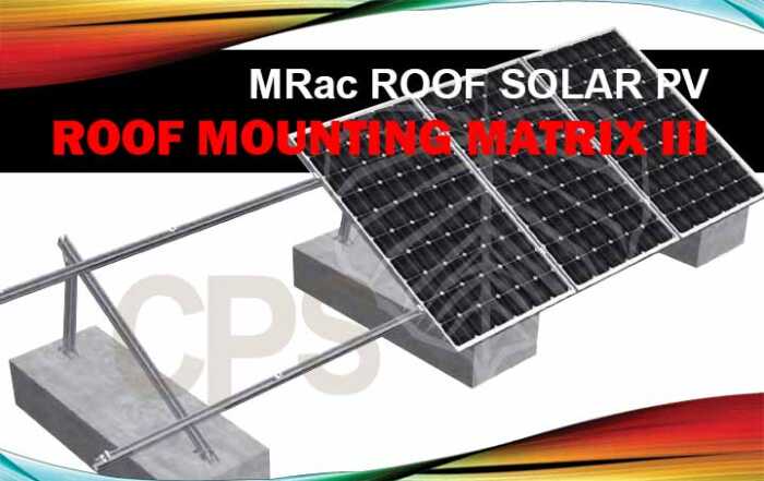 Sistem mounting panel surya atap Matrix III