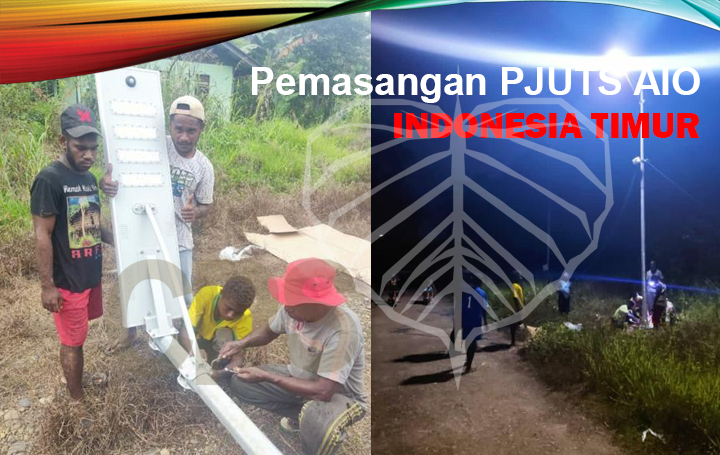 Pemasangan lampu tenaga surya di Indonesia Timur
