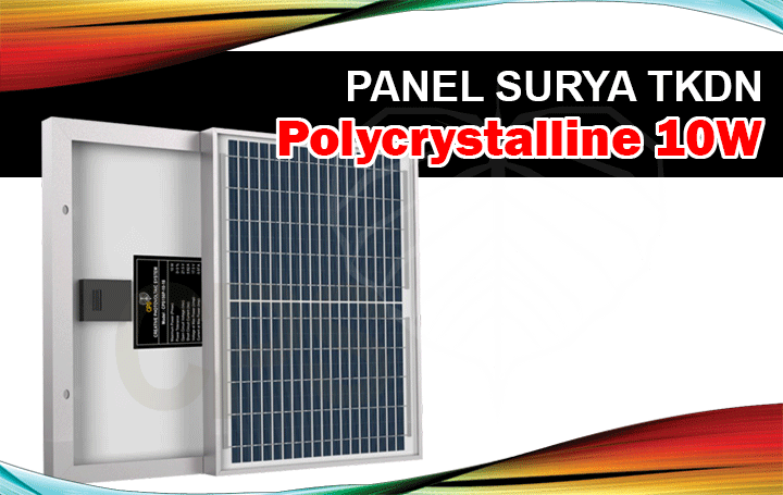 panel surya tkdn polycrystalline 10w