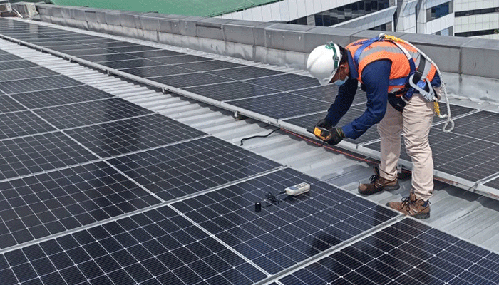 Solar Panel PLTS On-Grid Gedung Kementrian Kominfo RI