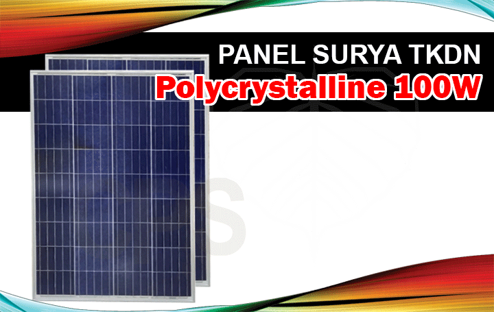 panel surya tkdn polycrystalline 100w