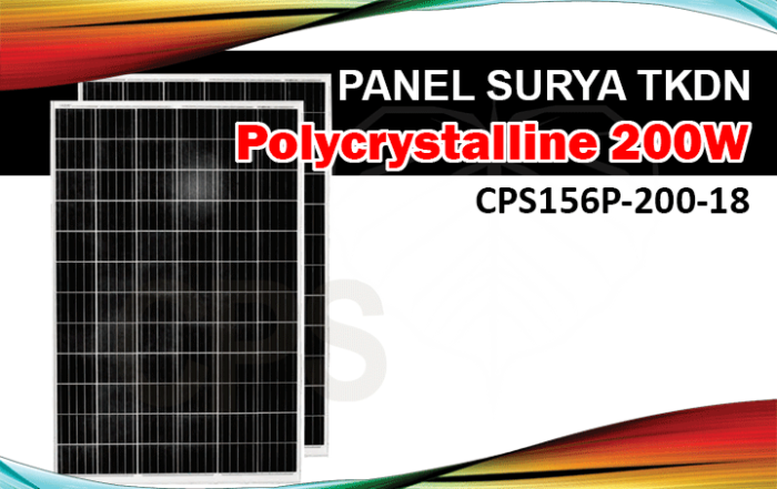 panel surya polycrystalline tkdn 200w