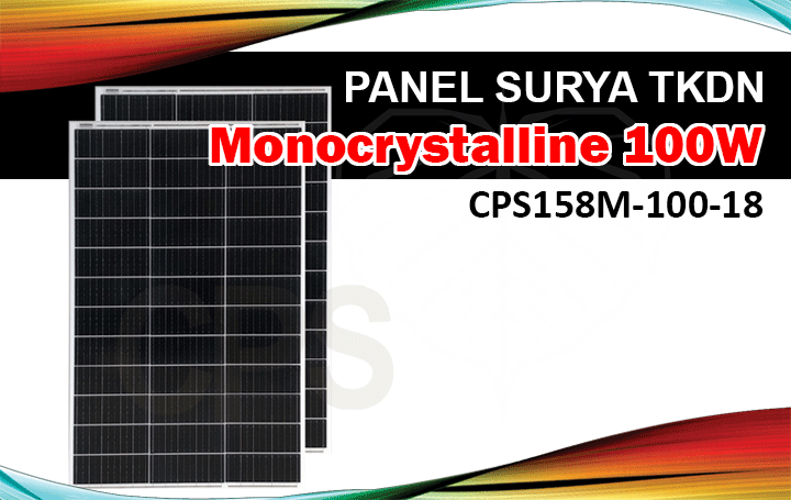 panel surya monocryrstalline tkdn 100w
