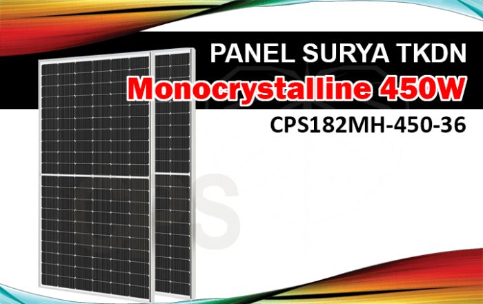 panel surya monocrystalline tkdn 450w