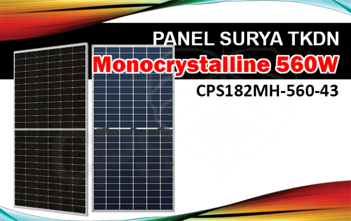 panel surya monocrystalline tkdn 560w