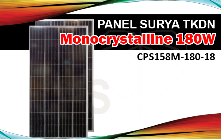 Panel Surya Monocrystalline TKDN 180WP